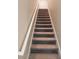 Stairway with carpeted steps and a white handrail at 9650 Sage Creek Dr, Ruskin, FL 33573