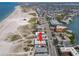Amazing aerial view of building with access to both beach and inter coastal waterways at 10280 Gulf Blvd # 12, St Petersburg, FL 33706
