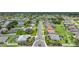 Aerial view of the residential neighborhood, showcasing well-maintained homes and community features at 2226 Charleston Park Dr, North Port, FL 34287