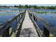 Scenic view of a wooden dock stretching out into a tranquil lake at 5125 Puritan Cir # 1103, Tampa, FL 33617