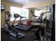 Well-equipped fitness center featuring cardio machines, weights, and mirrored walls at 5125 Puritan Cir # 1103, Tampa, FL 33617