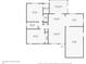 Layout of the home featuring bedrooms, bathrooms, kitchen, living room, dining nook and screened patio at 7619 Limington Dr, Port Richey, FL 34668
