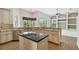 Beautifully designed kitchen with granite countertops, stainless steel appliances, and modern island at 15209 Hammock Chase Ct, Odessa, FL 33556