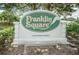 Franklin Square deed-restricted community sign is displayed at 878 Franklin Cir, Palm Harbor, FL 34683