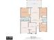Detailed floor plan showcasing the layout, dimensions, and square footage of the home's rooms at 878 Franklin Cir, Palm Harbor, FL 34683