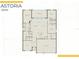 Astoria floor plan showing a layout with a large lanai, gathering room, and 3-car garage at 2743 Winding Creek Trl, North Port, FL 34289