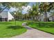 Well maintained grounds with lush lawns, mature trees and decorative lighting create a tranquil setting at 4104 Northmeadow Cir # 4104, Tampa, FL 33618
