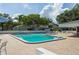 Beautiful community pool with brick patio and plenty of seating for residents to enjoy in the sunshine at 4104 Northmeadow Cir # 4104, Tampa, FL 33618