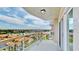 Balcony view overlooking peaceful water views, townhouses and sunny skies at 4900 Brittany S Dr # 1011, St Petersburg, FL 33715