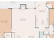 A floorplan showing the home's layout, including the location of the primary bedroom, kitchen, living room, and patio at 5110 Lake Valencia E Blvd, Palm Harbor, FL 34684