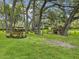 Community playground area featuring picnic tables, benches, and play structures at 5110 Lake Valencia E Blvd, Palm Harbor, FL 34684
