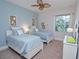 Bedroom with two twin beds, great for or guests at 7730 Hidden Creek Loop # 102, Lakewood Ranch, FL 34202