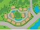 Aerial view of community layout, showing townhome locations at 7730 Hidden Creek Loop # 102, Lakewood Ranch, FL 34202