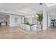 Open concept dining area with modern table and chairs at 44 Bayview S Ct # A, St Petersburg, FL 33711