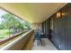 Spacious balcony overlooking the golf course at 36750 Us Highway 19 N # 21305, Palm Harbor, FL 34684