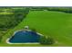 Picturesque pond and dock; peaceful landscape at 33642 Blanton Rd, Dade City, FL 33523