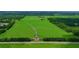 Aerial view of expansive property with long driveway leading to a large house at 33642 Blanton Rd, Dade City, FL 33523