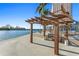Relaxing waterfront pergola with seating at 5200 Brittany S Dr # 4-1102, St Petersburg, FL 33715