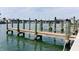 Community boat docks with multiple slips available at 211 Dolphin Pt # 201, Clearwater, FL 33767