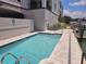 Relaxing community pool area with water access at 211 Dolphin Pt # 201, Clearwater, FL 33767