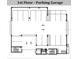 First floor parking garage with designated parking spaces at 211 Dolphin Pt # 201, Clearwater, FL 33767