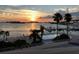 Relaxing pool area with a beautiful marina and sunset view at 100 Pierce St # 307, Clearwater, FL 33756