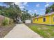 Backyard with shed and wooden fence at 2026 Auburn S St, St Petersburg, FL 33712