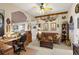 Home office with built-in shelving and nautical decor at 5537 Sea Forest Dr # 302, New Port Richey, FL 34652