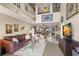 Spacious living room with high ceilings and open floor plan at 5537 Sea Forest Dr # 302, New Port Richey, FL 34652