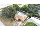 Aerial view showing home, pool, and large backyard at 4004 W Coachman Ave, Tampa, FL 33611