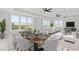 Spacious living room with water views and modern decor at 211 Dolphin Pt # 501, Clearwater, FL 33767