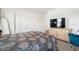 Spacious bedroom featuring a TV and dresser and large window at 10913 Trailing Vine Dr, Tampa, FL 33610