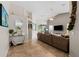 Bright living room with a sectional sofa and plenty of natural light at 4931 Ridgemoor Cir, Palm Harbor, FL 34685