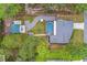 Property with pool, gazebo, and detached garage at 12476 Jaybird Rd, Weeki Wachee, FL 34614