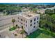 Luxury 3 story home, aerial view, showing architecture and surroundings at 3087, 3075 Cherry Ln, Clearwater, FL 33759