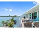 Balcony with water views and ample seating for relaxation at 1848 Shore S Dr # 501, South Pasadena, FL 33707