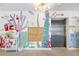 Building lobby with elevator and mailboxes, featuring a marine-themed mural at 1848 Shore S Dr # 501, South Pasadena, FL 33707