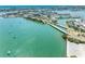 Aerial perspective of waterfront, boats, and bridge at 1848 Shore S Dr # 501, South Pasadena, FL 33707