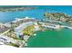 Wide aerial view of waterfront community and surrounding area at 1848 Shore S Dr # 501, South Pasadena, FL 33707