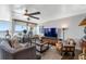 Spacious living room with hardwood floors and water views at 1848 Shore S Dr # 501, South Pasadena, FL 33707