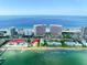 Aerial view showing property location near the beach at 1351 Gulf Blvd # 219, Clearwater, FL 33767