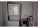 Stackable washer and dryer in the laundry room at 2250 Druid E Rd # 605, Clearwater, FL 33764