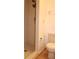 Simple bathroom with shower stall and wood-look flooring at 9720 Indian Key Trl # 117, Seminole, FL 33776
