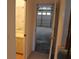 View into attached garage from interior hallway at 9720 Indian Key Trl # 117, Seminole, FL 33776
