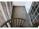View from above of a wooden spiral staircase at 9720 Indian Key Trl # 117, Seminole, FL 33776