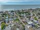 Wide aerial showcasing the property and beach access at 16003 2Nd E St, Redington Beach, FL 33708