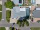 Aerial view of house and pool at 16003 2Nd E St, Redington Beach, FL 33708