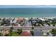 Aerial view of beachfront properties with ocean views and ample parking at 16003 2Nd E St, Redington Beach, FL 33708
