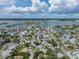 Aerial view of a house in a waterfront neighborhood, showing its surroundings at 16003 2Nd E St, Redington Beach, FL 33708