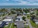 Aerial perspective of a house near the beach, showing its neighborhood context at 16003 2Nd E St, Redington Beach, FL 33708